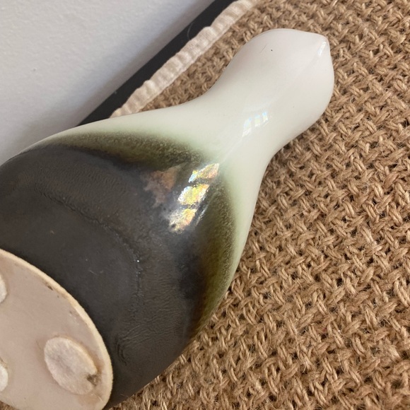 RARE VINTAGE ART DECO GLAZED PORCELAIN DUCK STATUE SCULPTURE - Picture 7 of 10